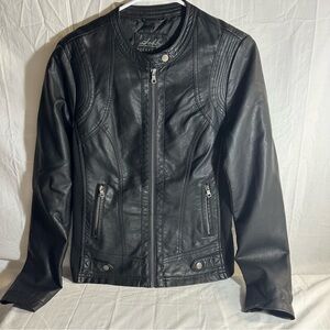 Selby Women's Black Faux Leather Moto Jacket